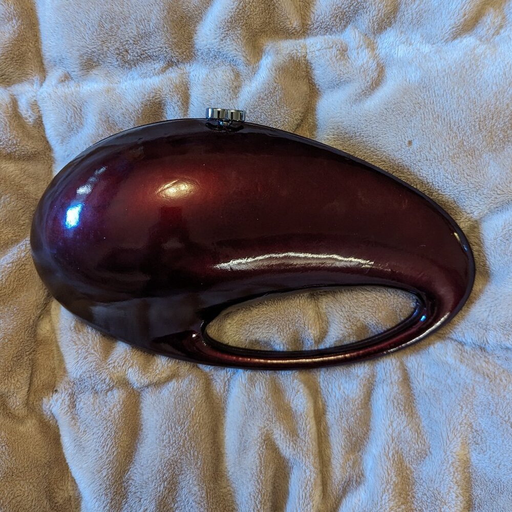 Burgundy Red Chanel Clutch